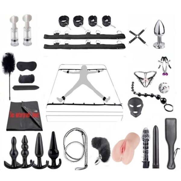 Sensory Ecstasy 24-Piece Beginner’s BDSM Set