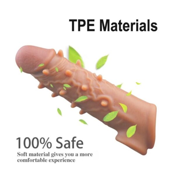 Spiked TPE Girth Booster Sleeve