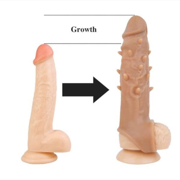 Spiked TPE Girth Booster Sleeve