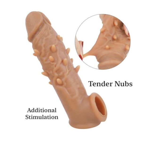 Spiked TPE Girth Booster Sleeve