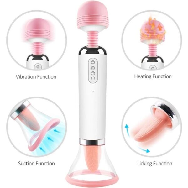 Lollipop Double Ended Vibrator With Tongue
