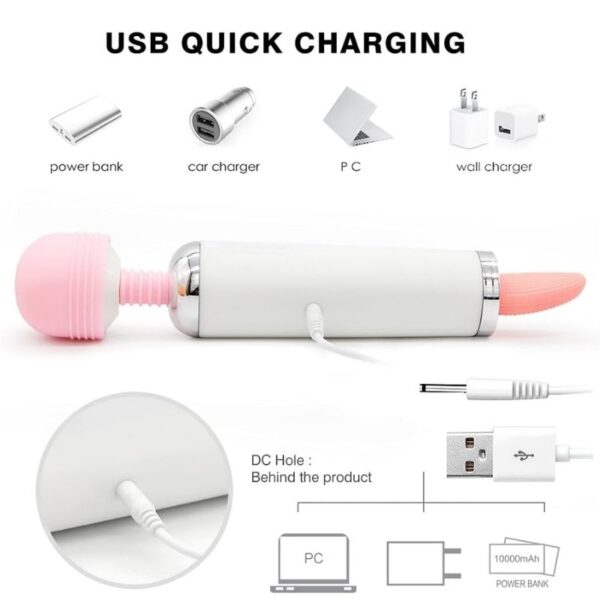 Lollipop Double Ended Vibrator With Tongue
