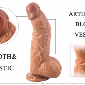 9.5inch super realistic bent dildo with big balls - Image 8