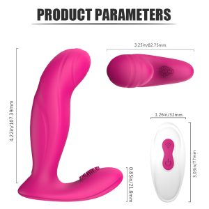 Wearable W0men Vibrator with Remote Control and 9 V!brati0n Patterns for Hands-free G-sp0t Cl!t Vibrat0r for Female - Image 2