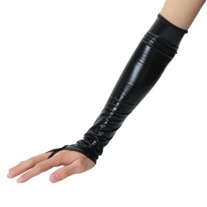 Black Finger less Sleeve Style Glove - Image 9