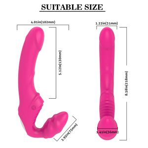 Strapless Strap On, Dual Ended Vibrator - Image 16