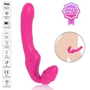 Strapless Strap On, Dual Ended Vibrator - Image 1
