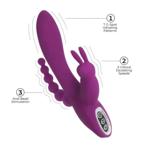 Joker 3 in 1 G-Spot Rabbit Vibrator - Image 5