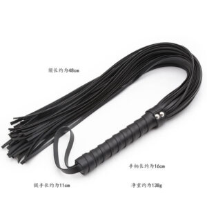 Long Tassel Leather Whip - Image 3