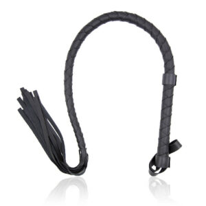Black Leather Whip - Image 3