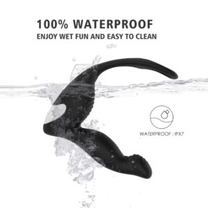 Mens Prostate Vibrator with Cock Ring, Remote Control Version "Langer" - Image 4