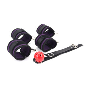 Breathable Ball Gag With Cuffs - Image 1