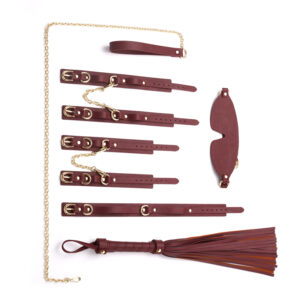 Blindfold, Collar, Handcuff, Ankle Cuff Set. - Image 6