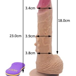 9 Inch Silicone Vibrator Dildo 8-Mode - Image 4