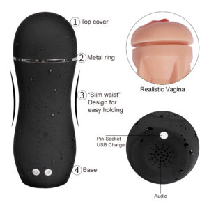 Ultra Soft Stroker Flesh Light Vibrating - Image 5
