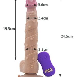 9.2 inch Silicone Vibrator Multi-Functional Rotation Dildo Remote Controlled - Image 5
