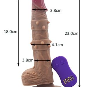 9 inch Silicone Vibrator Multi-Functional Rotating Dildo Remote Controlled - Image 5