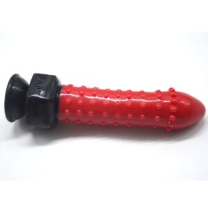 Bobbles & All 8.58 Inch Red Silicone Dildo - Image 4