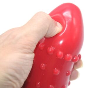 Bobbles & All 8.58 Inch Red Silicone Dildo - Image 7