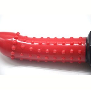 Bobbles & All 8.58 Inch Red Silicone Dildo - Image 10