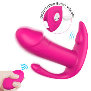 Medical Silicone USB Charge Remote Control Wearable D!ld0 V!brat0r for v*rg*n Female - Image 2