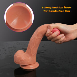 7 inch Victor Dual Layer Silicone Dildo - Image 5
