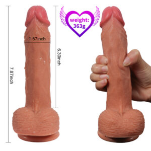 7 inch Victor Dual Layer Silicone Dildo - Image 2