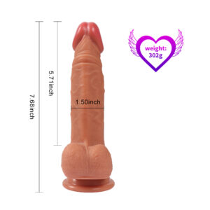 7.6 inch Evan dual layer Silicone dildo - Image 5