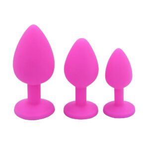 Silicone Jeweled Butt Plug - Image 5
