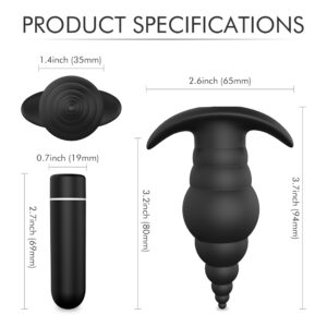 Fat Boy Booty Butt Plug + Bullet Vibrator - Image 3