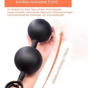 Double steel ball inflatable anal plug - Image 3
