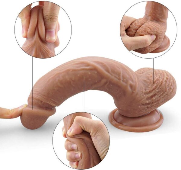 Telescopic & Up- down dildo Vibrating. wireless.Super soft dildo