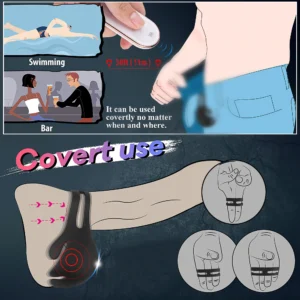 Mens Balls Nest Vibrator Cock Ring - Image 4