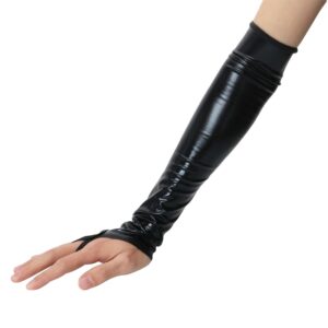 Black Finger less Sleeve Style Glove - Image 9