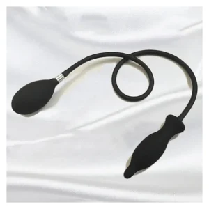 Inflatable Anal Plug Silicone Black - Image 5