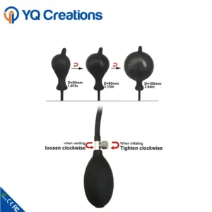 Inflatable Anal Plug Silicone Black - Image 3