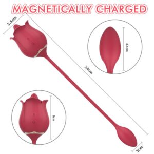 Rose Tongue Licking Vibration 2-in-1 Sex Toy - Image 4
