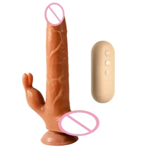 Telescopic /Up-down dildo Vibrating. wireless.Super soft dildo