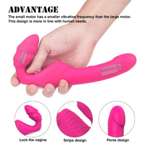 Strapless Strap On, Dual Ended Vibrator - Image 12