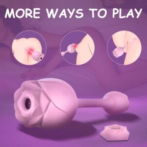 Sucking Flower 3 Rose Shaped Vibrator - Image 13