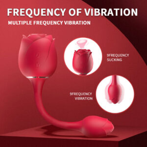 Sucking Flower 3 Rose Shaped Vibrator - Image 6