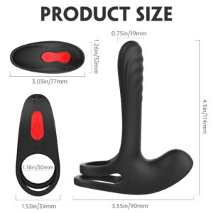 Remote Control Couples Vibrator with Extra Shaft Girth - Image 1