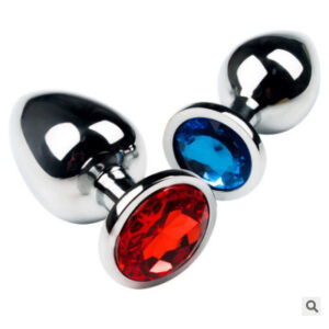 Metal Jeweled Anal Plug Set - Image 2