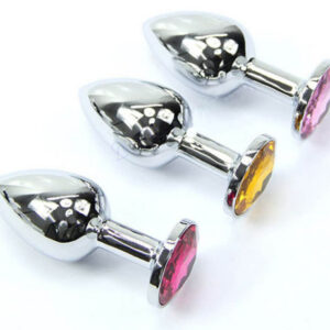 Metal Jeweled Anal Plug Set - Image 7