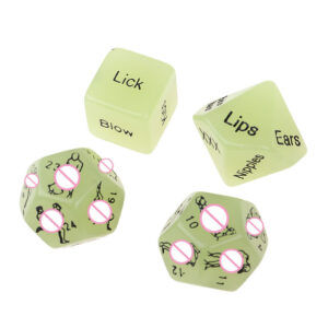 Luminous Sex Position Love Game Dice TPE 2.5x2.5cm - Image 1