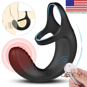 Mens Prostate Vibrator with Cock Ring (Remote Controlled) - Image 3
