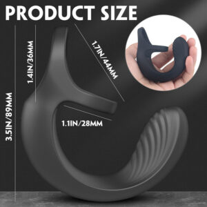 Mens Prostate Vibrator with Cock Ring (Remote Controlled) - Image 6