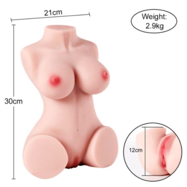 Selena Petite Half-Body Vibrating Sex Doll