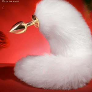 Luxury White Fox Tail Butt Plug - Image 3