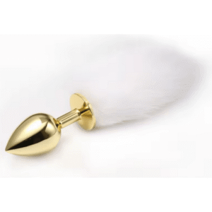 Luxury White Fox Tail Butt Plug - Image 1